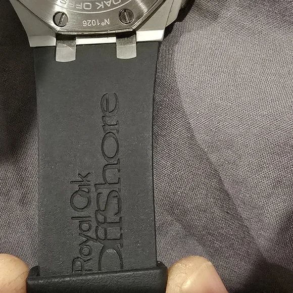 Audemars Piguet Silver and Black Watch - Picture 6 of 7